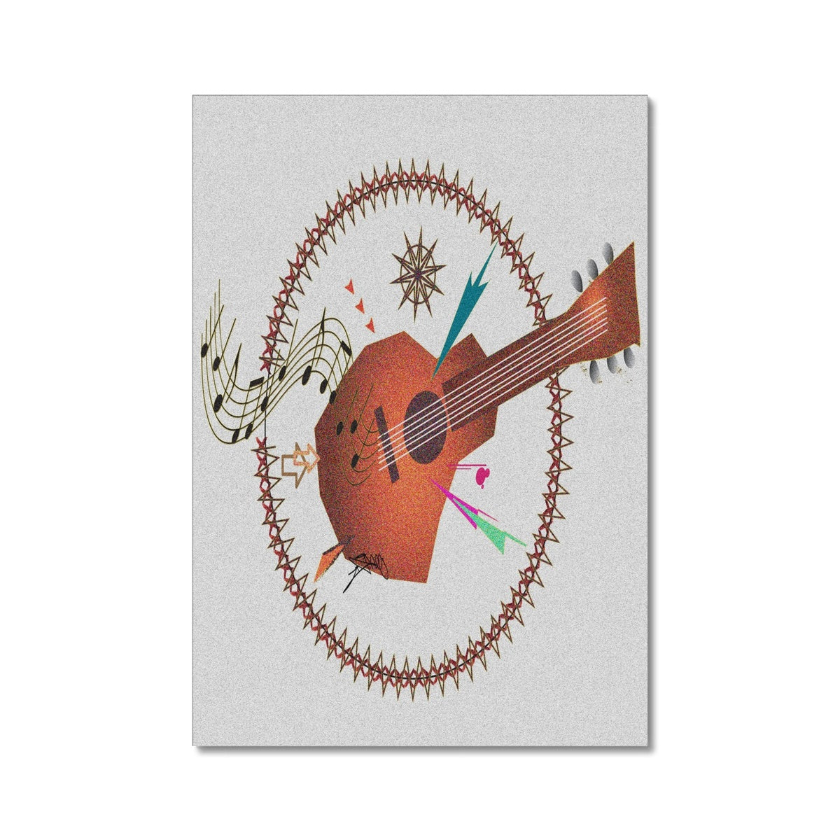 Guitar Charmer Canvas by Check Republic
