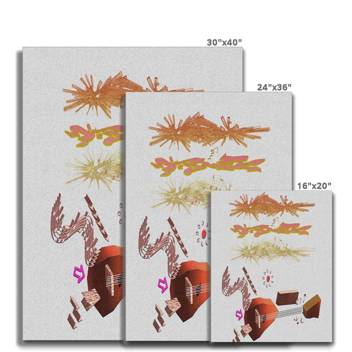 Sound Bound Canvas all sizes by Check Republic