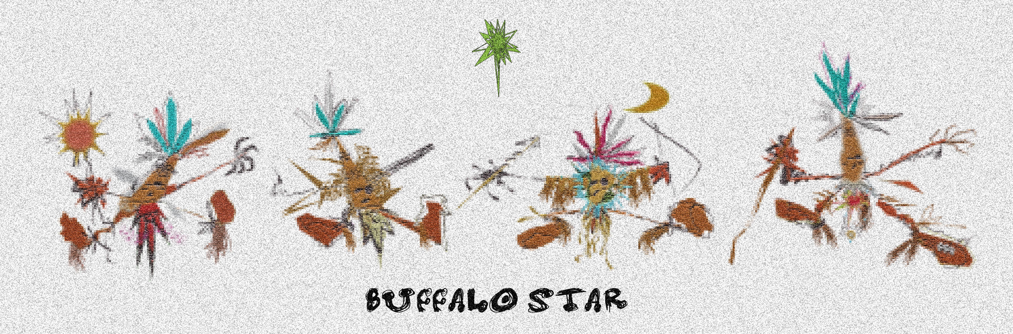 Buffalo Star Shop Banner with Characters